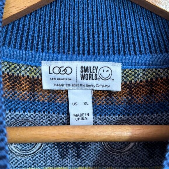 LOGO Smiley Face Mock Turtleneck Sweater Women’s XL - Picture 3 of 7